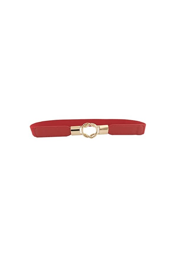 JEONSWOD aux Femmes Puce Ceinture à Courroie élastique Robe vêtements Accessoires Ceinture Color : Red, Size : 68cm 