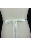Large Ceinture élastique, Ceinture de mariée en Argent Faite à la Main avec Strass pour Les Robes de soirée, décoration de Ma
