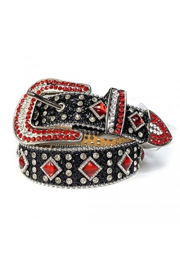 VIYASI Ceinture Femme, Cowgirl Bling Bling strassons Ceinture Ceinture cloutée for Femmes Hommes Cow-Boy Ceinture cloutée Be