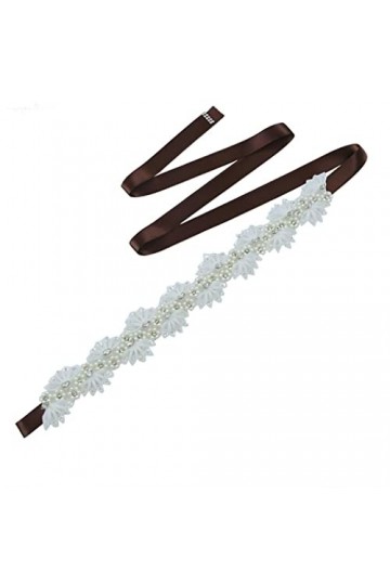 LEIGE Ceinture de mariage ceinture en ramine de perle femmes nuptiales Color : D, Size : One size 