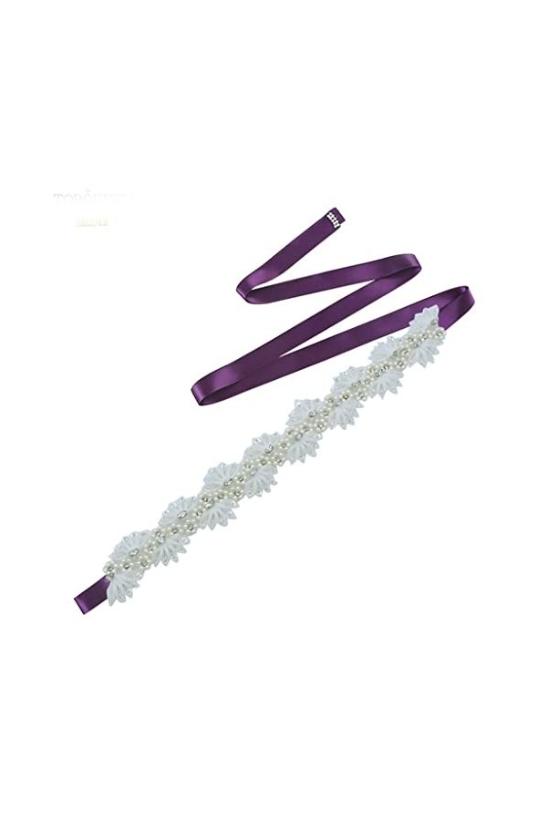 LEIGE Ceinture de mariage ceinture en ramine de perle femmes nuptiales Color : D, Size : One size 