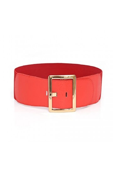 GRETD Ceinture for femmes Elastic Elastic Wide Belt Boucle de boucle dor for femmes for habillement vêtements Accessoires C