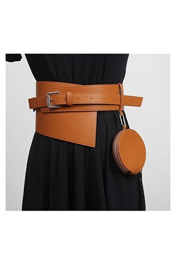 LEPSJGC Ceintures for Femmes CORRET CORRET CORRET ÉLASTIQUE Taille Haut Taille Noire Lady Lady Ceinture de Weave Color : A, 