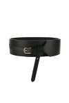 NXYJD Ceinture de nœud large de la ceinture de dames en cuir for femmes for les décorations de robe Color : Black, Size : 10