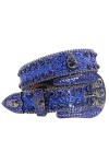 Fashion Strap Diamond Belt Western Crystal Clouté Ceinture Cowgirl Cowboy Strass Ceinture Pour Femmes Hommes, Crâne 14,105cm