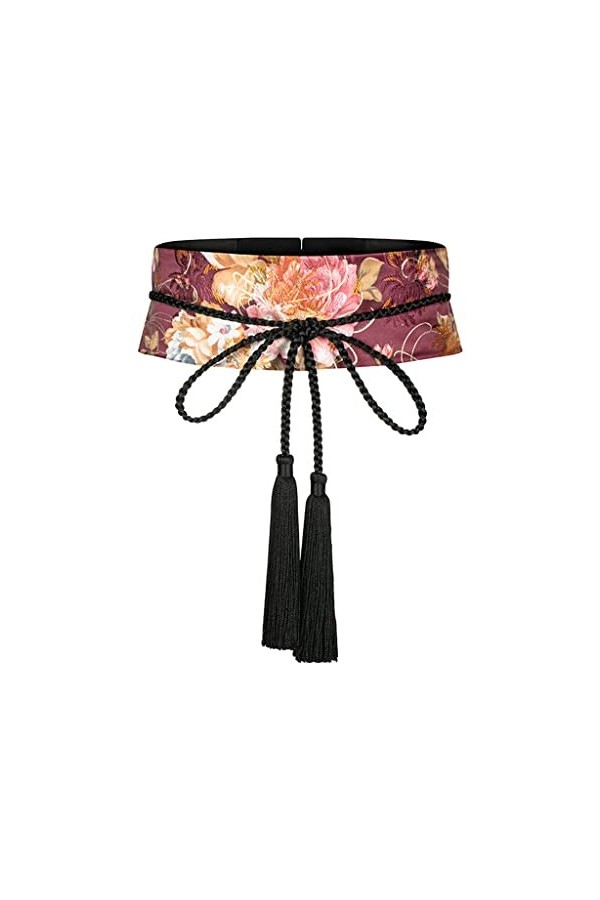 ZYING Cuit Pourpre Country Style Retro Vêtements élégants et élégants Accessoires de Mode Ceinture décorative Color : Purple