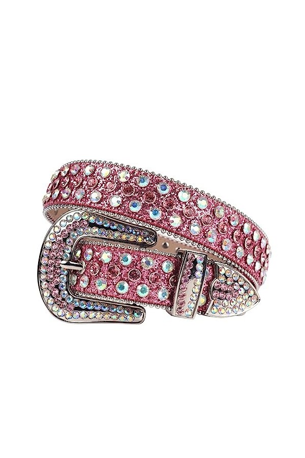 Strass Ceintures Bling Strap Diamant clouté pour femmes hommes réglable filles mode ceinture pour jeans