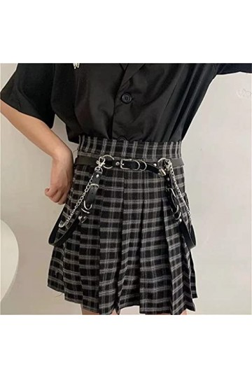 LEIGE Fashion Personality Ceinture sexy réglable en cuir synthétique pour femme Couleur B Taille comme sur la photo