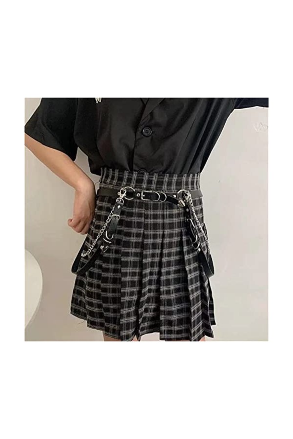 LEIGE Fashion Personality Ceinture sexy réglable en cuir synthétique pour femme Couleur B Taille comme sur la photo