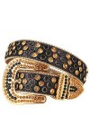 Ceinture de luxe pour homme et femme avec strass et strass