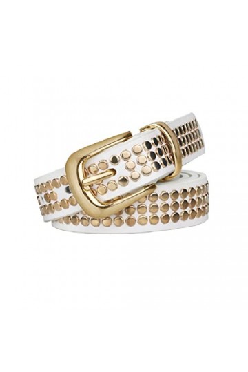 LEPSJGC Dames Puce Boucle à boucle en cuir Ceinture Bande Bande Courroie Femme Ceinture Vêtements Accessoires Color : A, Siz