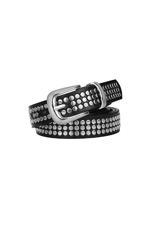 LEPSJGC Dames Puce Boucle à boucle en cuir Ceinture Bande Bande Courroie Femme Ceinture Vêtements Accessoires Color : A, Siz