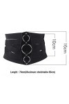 JJZXD Large corset bande élastique femme ceinture robes vêtement accessoires ceintures Color : Black, Size : One Size 