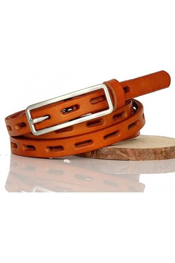 TAHALI Ceinture Fine Boucle ardillon Ceinture en Cuir véritable pour Femme Collocation de Robe en Cuir Femme Couleur : B, Ta