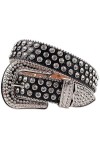 TAHALI Ceinture en Strass pour Femme, Ceinture en Strass Cowgirl Bling, Ceintures cloutées avec Boucle ardillon en Cristal ?,