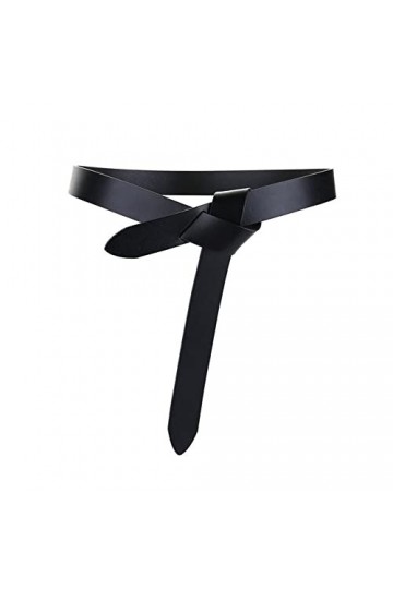 BAtlam Ceintures en Cuir véritable pour Femmes pour Femmes avec Ceintures Longues et nœud Papillon Longueur de la Ceinture :