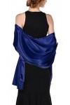 chuangminghangqi Châle Écharpe en Satin Femmes Étole Wrap Pashmina Châle de Mariage Longue pour Plage Fête Soirée Cérémonies 
