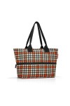 reisenthel shopper e1 glencheck red Cabas de fitness 50 Centimeters 12 Multicolore Glencheck Red 