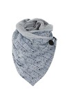 heekpek Écharpe Triangle Echarpe Femme Hiver Chaud Élégant Foulard Imprimé Douce Chic Châle en Laine Retro Mode Avec Bouton, 