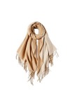 MaaMgic Echarpe Foulard Pashmina pour Femme Homme Automne Hiver Elégant Châle Étole Double Couleurs avec Franges Touché Soyeu