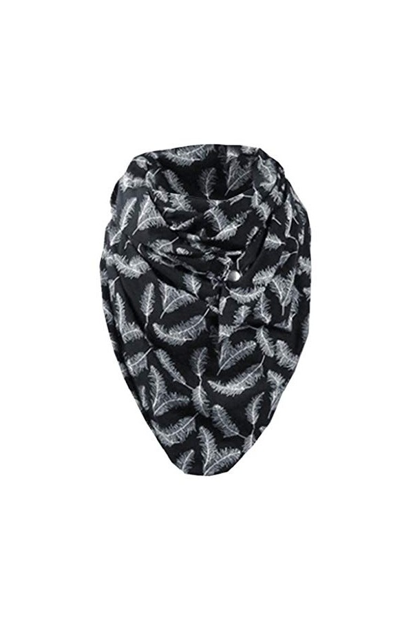 UMIPUBO Femmes Écharpe Triangle Hiver Châle Avec Bouton Chaud Enveloppe Douce Écharpes Foulard Imprimé Rétro Écharpe épaisse 