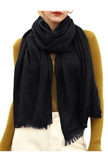 CMTOP Femmes Hiver Chaud Écharpe Pashmina solide foulard wrap châles pour dames Automne/Hiver Cape Souple Confortable pour la