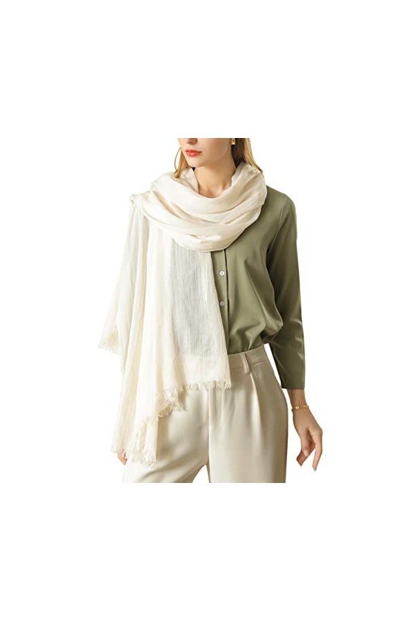 CMTOP Femmes Hiver Chaud Écharpe Pashmina solide foulard wrap châles pour dames Automne/Hiver Cape Souple Confortable pour la