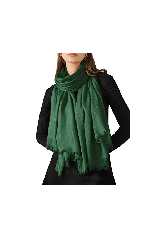 CMTOP Femmes Hiver Chaud Écharpe Pashmina solide foulard wrap châles pour dames Automne/Hiver Cape Souple Confortable pour la