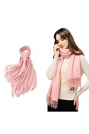 CINGHIA Écharpe Femme,Écharpe en Laine Hiver Pashmina Châle Pour Les Femmes Longues Écharpes Chauds Épaisses Peut Être Utilis