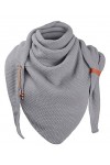 Vancavoo Écharpe Triangle Femme Hiver Foulards Châles Mode Grande Taille Echarpe Automne Hiver Étole Wraps Classique Élégante