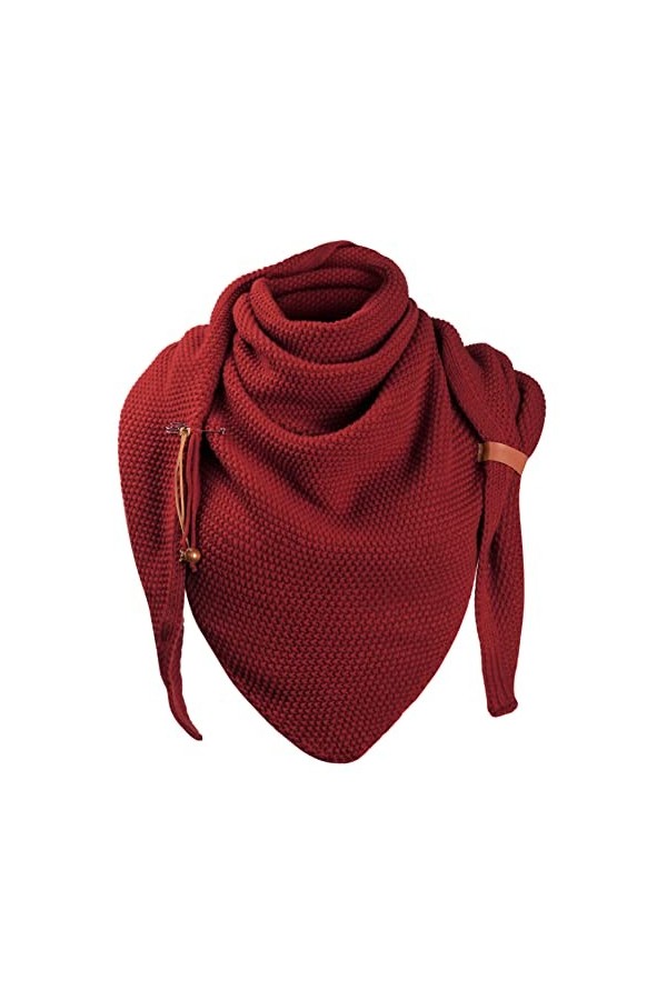Vancavoo Écharpe Triangle Femme Hiver Foulards Châles Mode Grande Taille Echarpe Automne Hiver Étole Wraps Classique Élégante