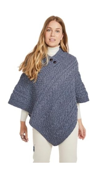 Ladies Poncho Denim