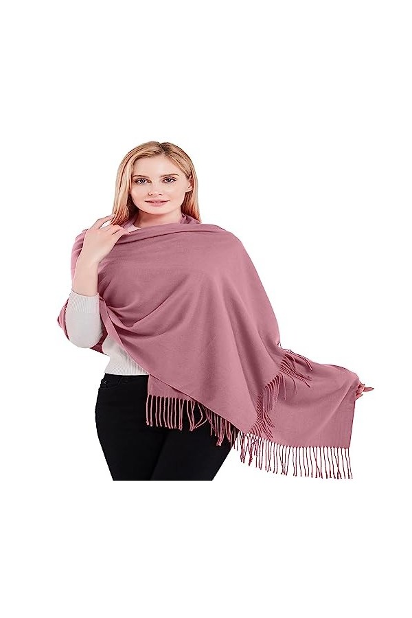 CJ Apparel Or Épaisse Solide Couleur Unie Conception Népalaise Châle écharpe étole Wrap Châles Pashminas Nouvelle