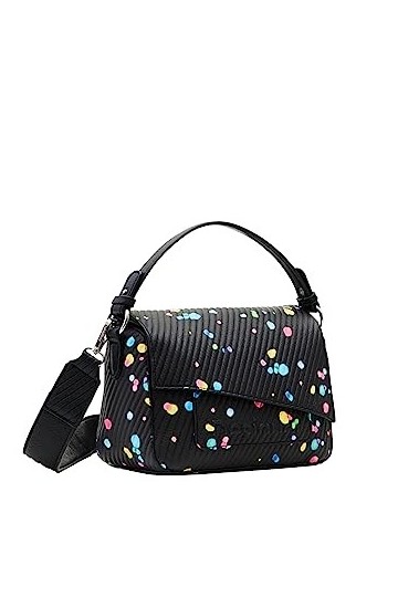 Desigual, BOLS_SPLATTER23 PHUKET MI Femme, Noir