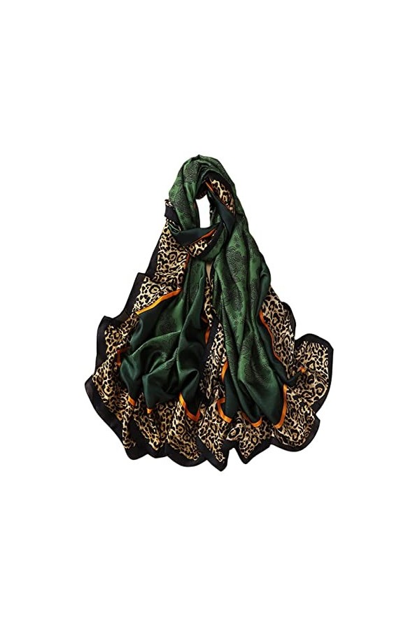 FAIRYGATE Echarpes En Soie à Fleurs Imprimé Mode Élégant Style Long Et Doux Châle Foulards Chaude Châle De Plage Toute La Sai