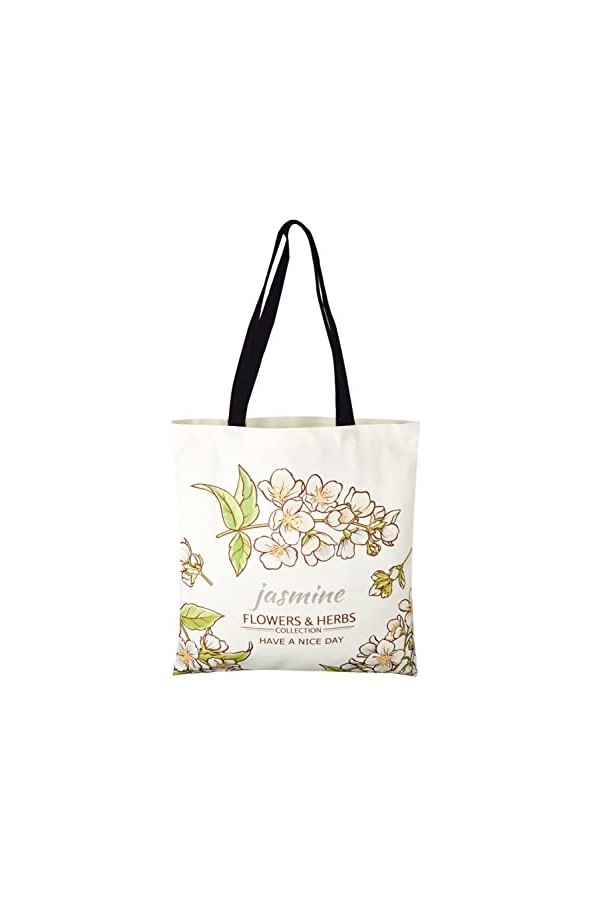 Sac en toile Femmes Hommes Tote Bag Grand sac à main Shopper avec poche intérieure zippée Mode Sac à bandoulière imprimé pour