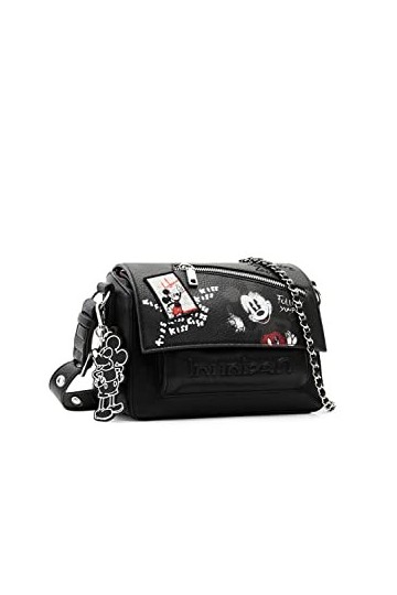 Desigual, Sac Mickey Rock PhUKET MI 2000 Noir Femme, one size