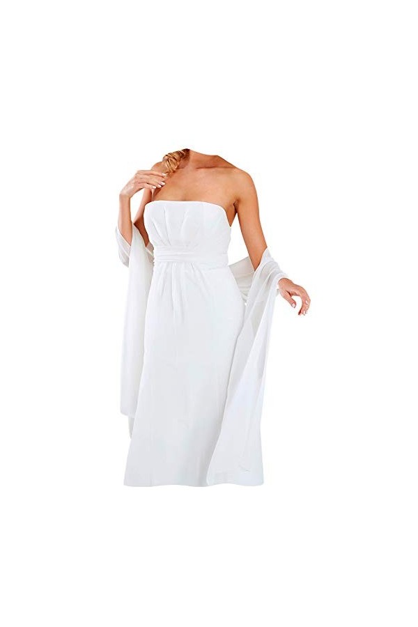 Femme Étoles Écharpe Châles Mousseline Foulards Chiffon - Les Mariages, Mariée, Bridemaids, Tenue de Soirée, Cérémonie, Bal d