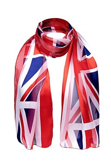 Cloud9basic Écharpe à rayures en satin Unisexe patriotique drapeau irlandais/écossais/anglais Parfait pour compétitions sport