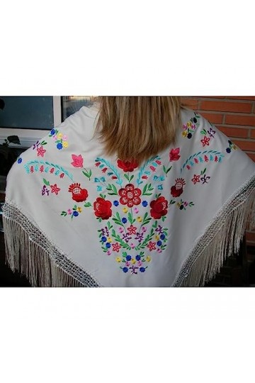 BigBuy Fashion Châle, Blanc, Estándar