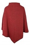 ELKLINE Poncho Cozy Cape 8023065 pour femme, rouge, taille unique