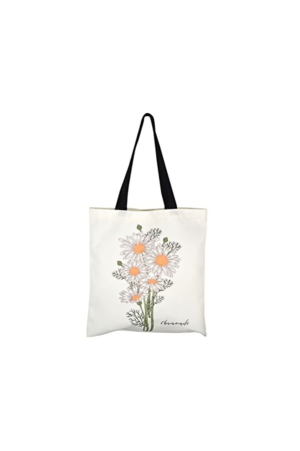 Sac en toile Femmes Hommes Tote Bag Grand sac à main Shopper avec poche intérieure zippée Mode Sac à bandoulière imprimé pour