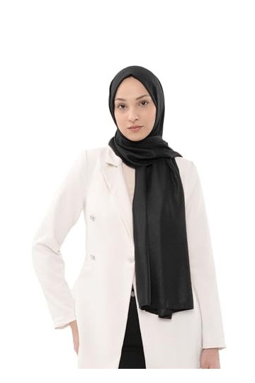 Ayenza Moda Hijab en mousseline de soie avec paillettes scintillantes pour mariage, soirée, châle doux et de qualité supérieu