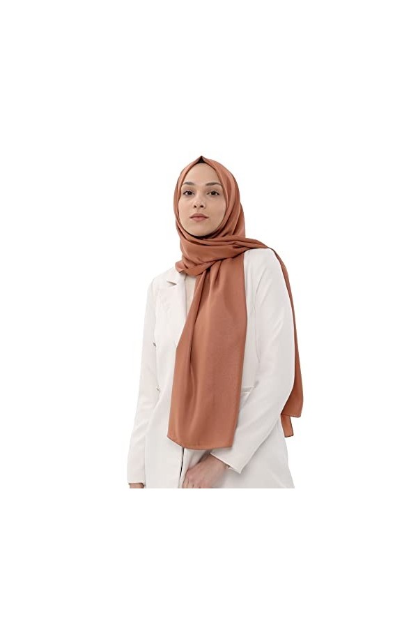 Ayenza Moda Hijab en mousseline de soie avec paillettes scintillantes pour mariage, soirée, châle doux et de qualité supérieu