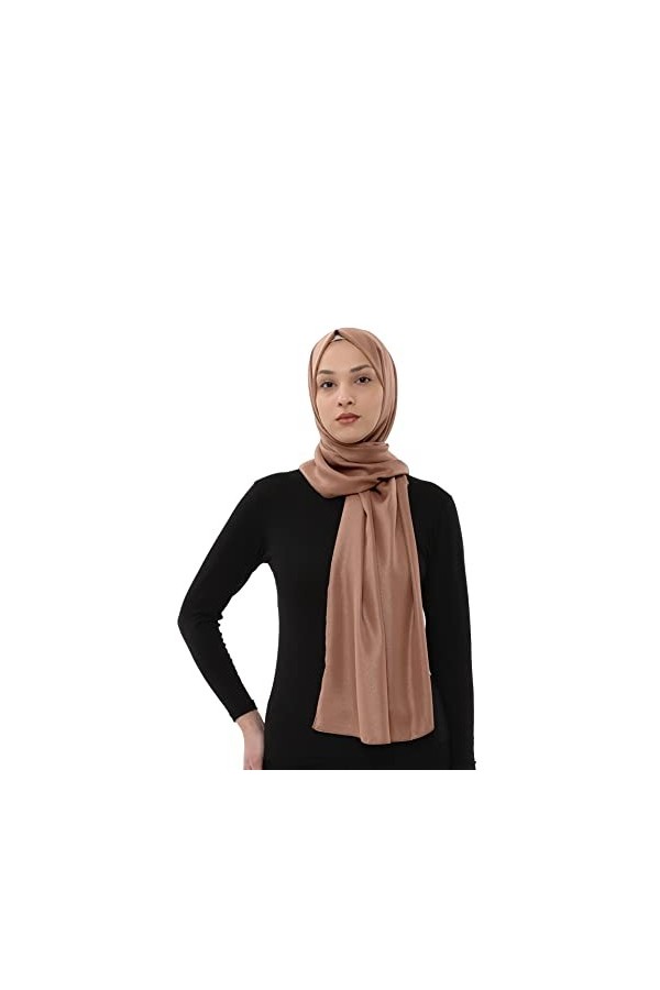 Ayenza Moda Hijab en mousseline de soie avec paillettes scintillantes pour mariage, soirée, châle doux et de qualité supérieu
