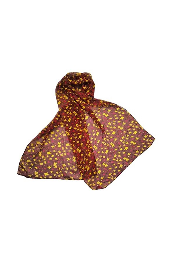 HerHisItsChic Écharpe en mousseline de soie légère pour femme 160 x 50 cm, Style 01, XL