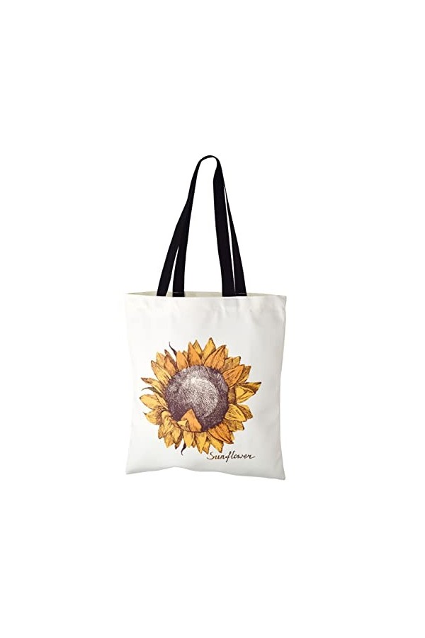 Sac en toile Femmes Hommes Tote Bag Grand sac à main Shopper avec poche intérieure zippée Mode Sac à bandoulière imprimé pour