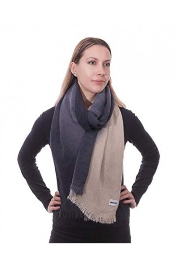 CRAGGI BAGS AND ACCESSORIES Tain Dip Dye Châle, Beige, 185cm x 55cm Femme