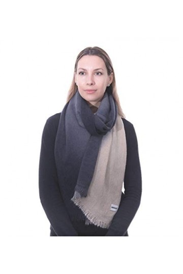 CRAGGI BAGS AND ACCESSORIES Tain Dip Dye Châle, Beige, 185cm x 55cm Femme