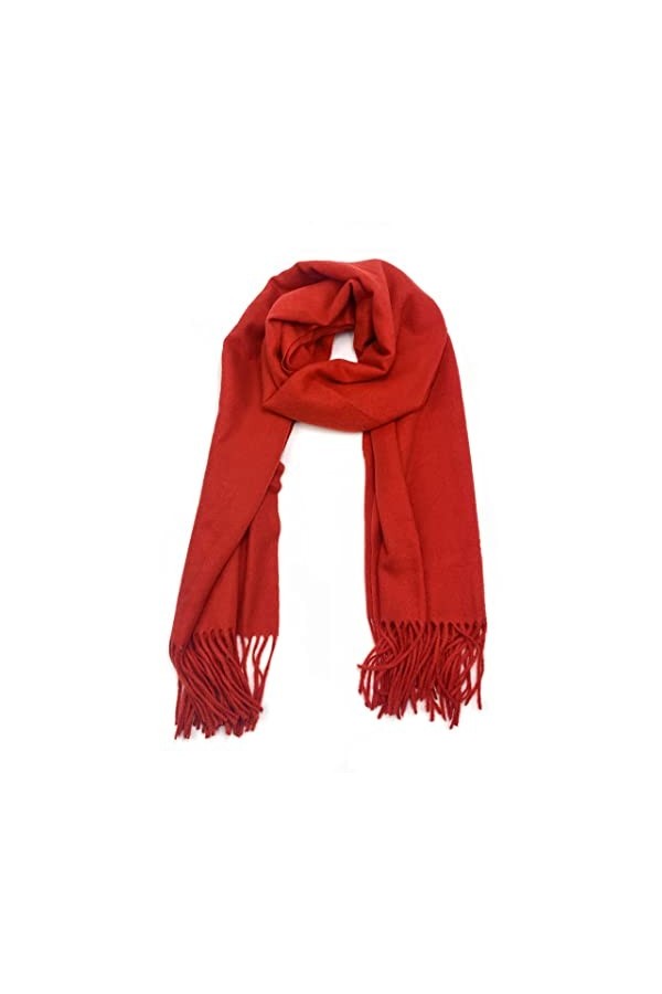 Eastern Wind Écharpe dhiver en laine pour femme - 200 cm x 70 cm, Noir , 70 x 200 cm